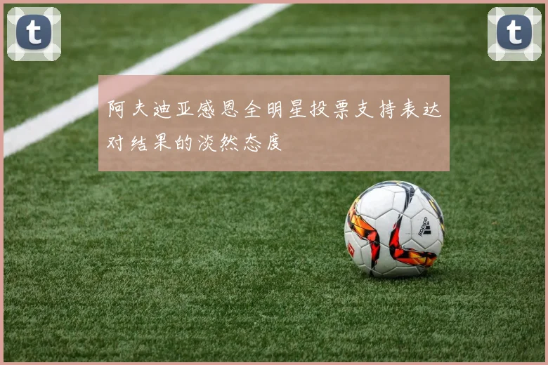 阿夫迪亚感恩全明星投票支持表达对结果的淡然态度